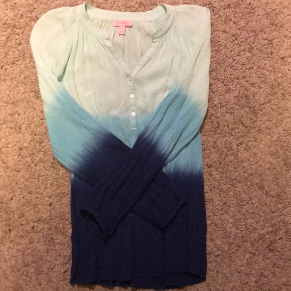 COPY - Ombré long sleeved blouse. - Picture 3 of 4